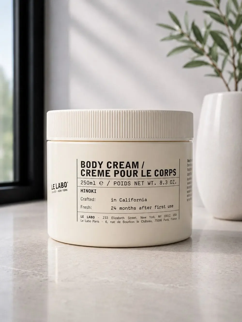 $62 New Le Labo Hinoki Body Cream 250ml 8.3oz New Sealed Luxury Moisturizer